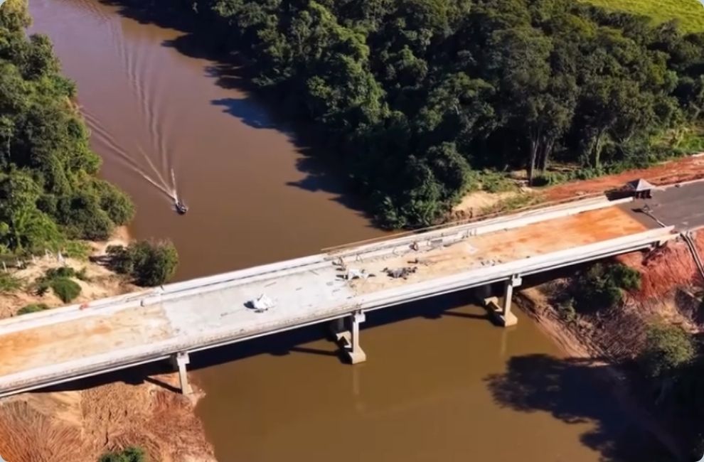 Ponte sobre o Rio Aquidauana atinge 95% das obras e deve ser liberada ainda em julho