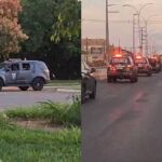Comboio de forças de segurança em Campo Grande