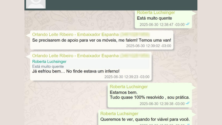 Mensagens sobre mudança de Lulinha para Madri