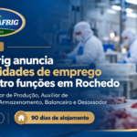 Naturafrig anuncia oportunidades de emprego em Rochedo