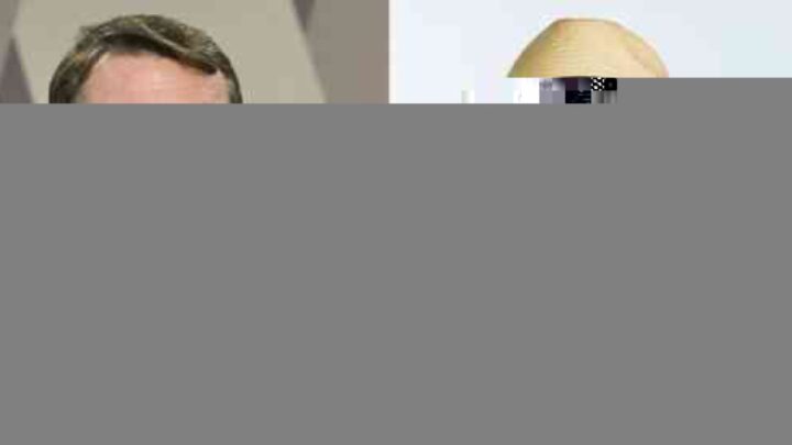 Flávio Bolsonaro e Lula em montagem sobre pesquisa eleitoral