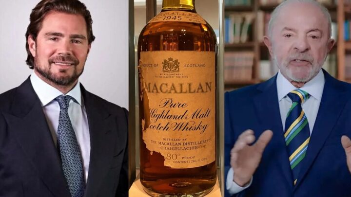 Garrafa de uísque Macallan 1945 citada em mensagens de Daniel Vorcaro